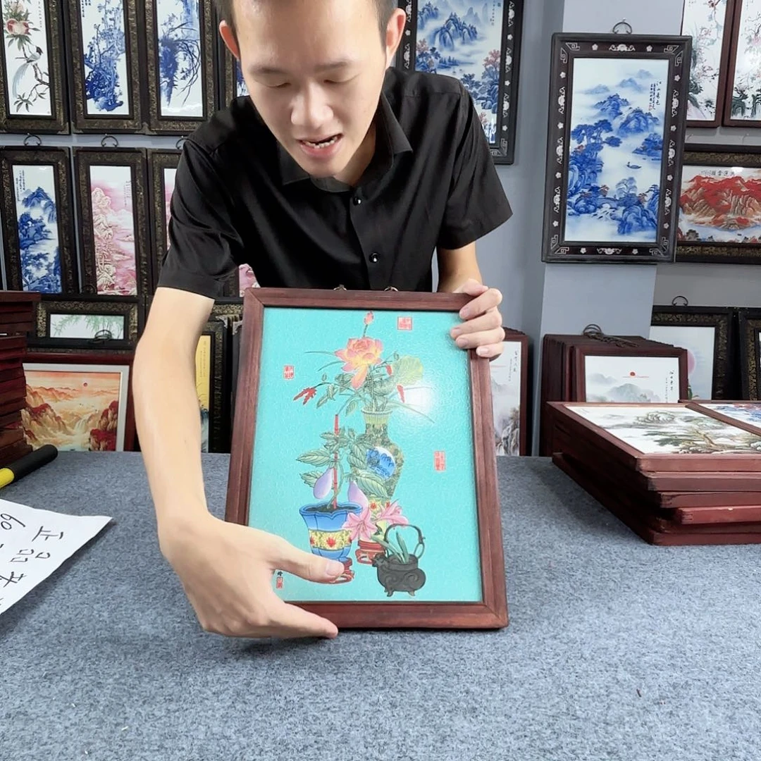 摆件景德镇陶瓷瓷板画