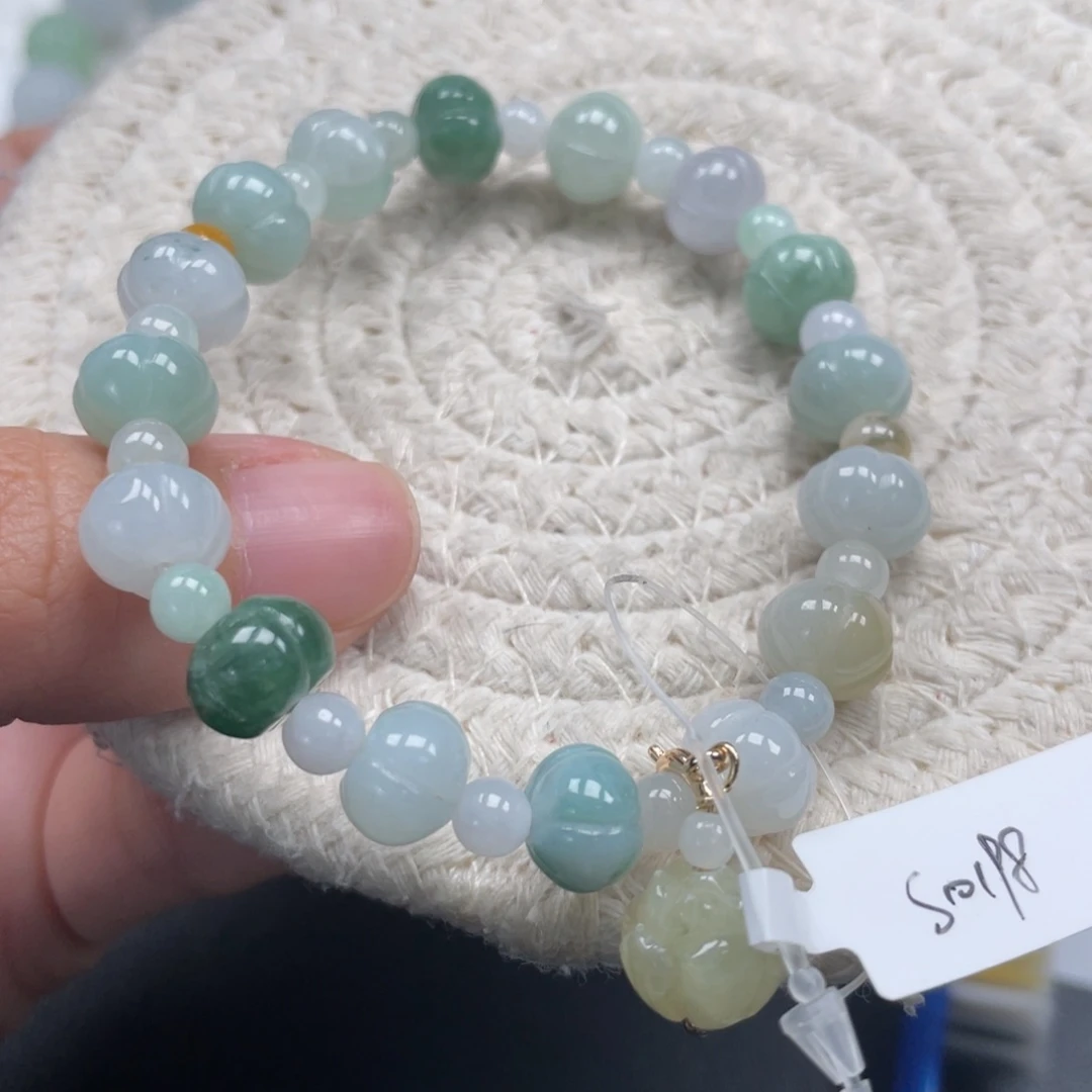 翡翠未镶嵌手链天然A货缅甸翡翠9