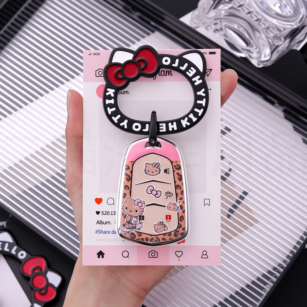 适用于凯迪拉克ct5钥匙套xt5汽车xt4壳ct6扣xts高档atsl女gt4锐歌