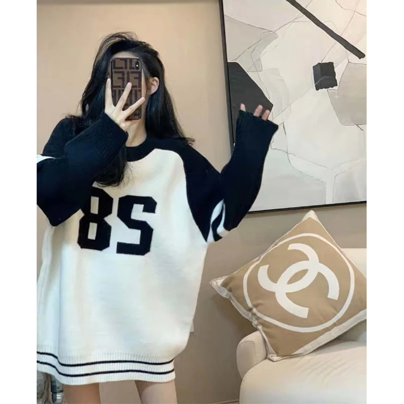 纯欲慵懒风条纹卫衣女秋冬网红洋气炸街松弛贵气韩版显瘦休闲外套