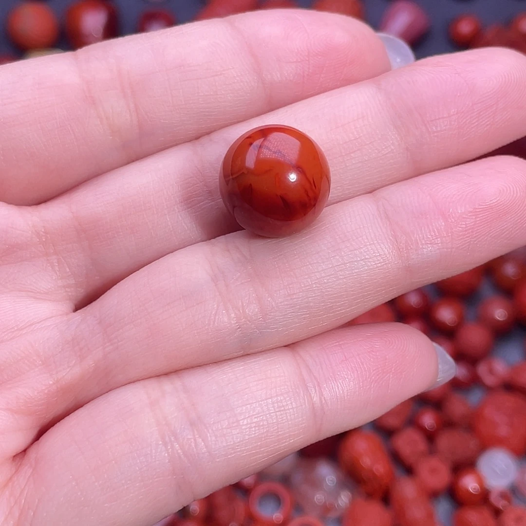 南红玛瑙单珠14未镶嵌鹿*