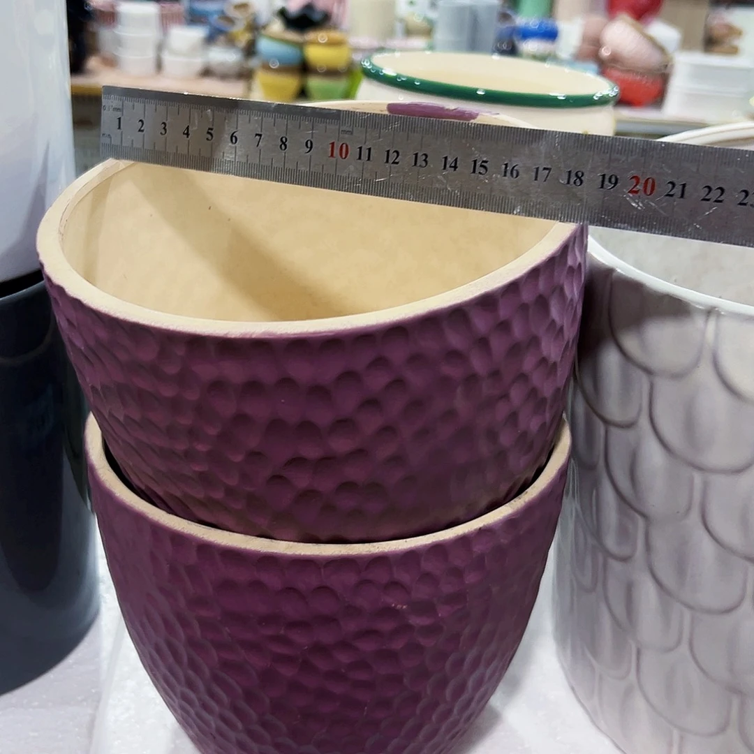 有孔外贸尾单陶瓷花盆凑单10米包邮