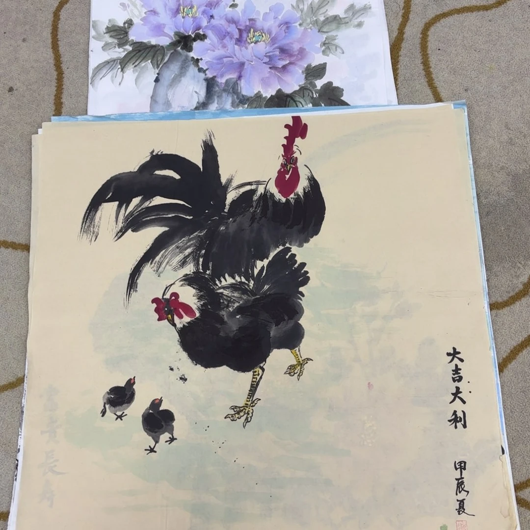 国画汤矫美三尺童