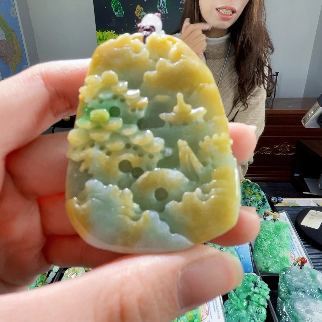 颈饰未镶嵌翡翠翡翠