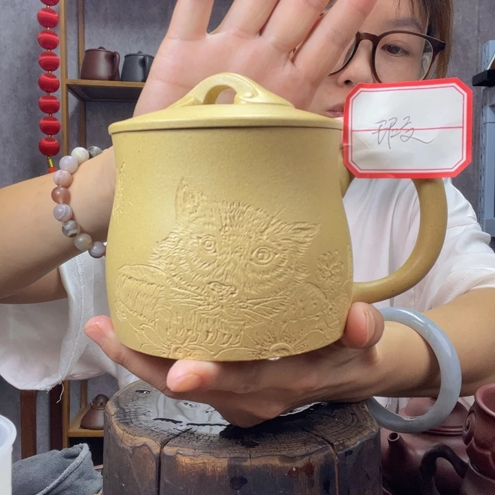 茶杯紫砂原矿紫砂杯