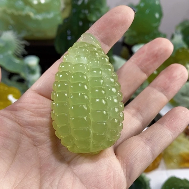 未镶嵌岫玉手把件