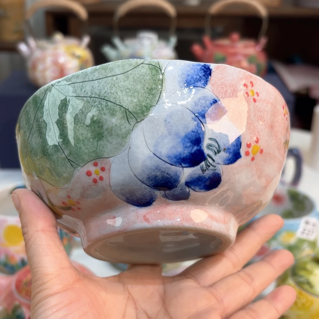 景德镇手绘高温釉下彩陶瓷茶具