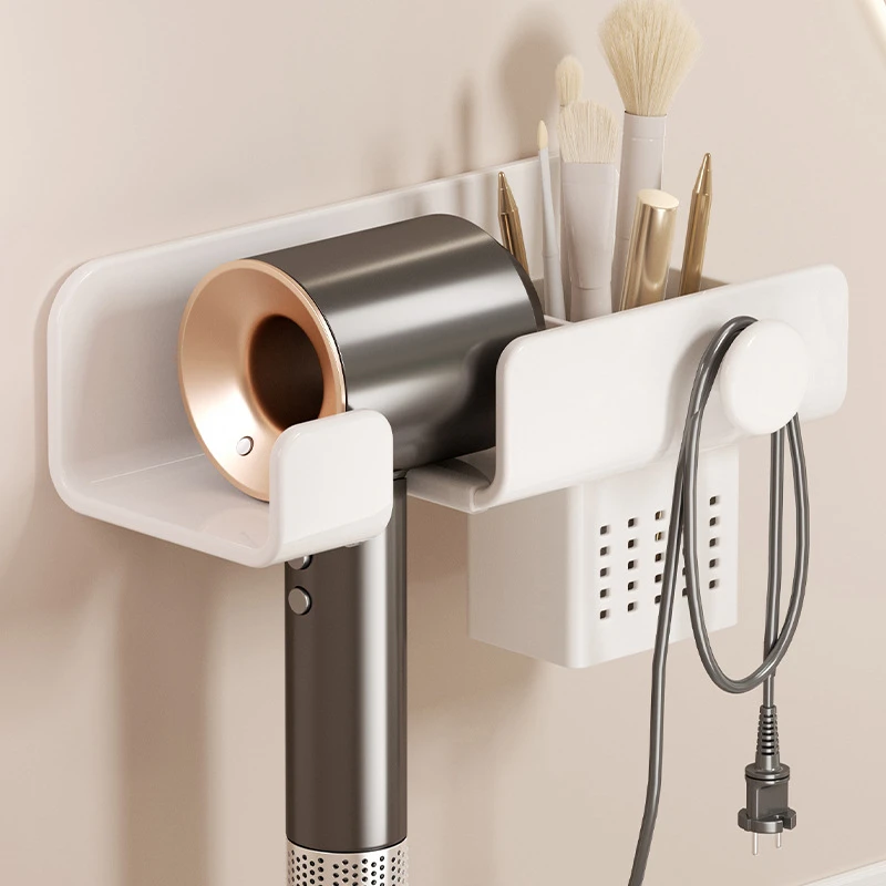 免打孔吹风机置物架卫生间电吹风壁挂式支架浴室风筒收纳架子