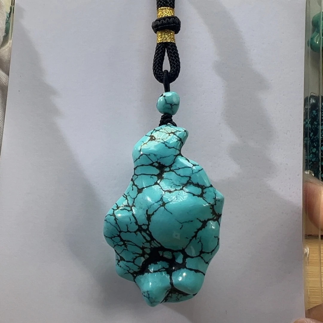绿松石未镶嵌挂件