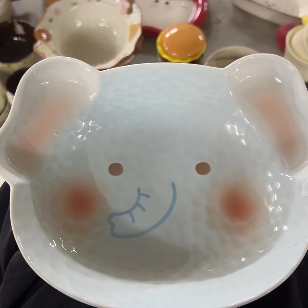 瓷正品大象盘一个