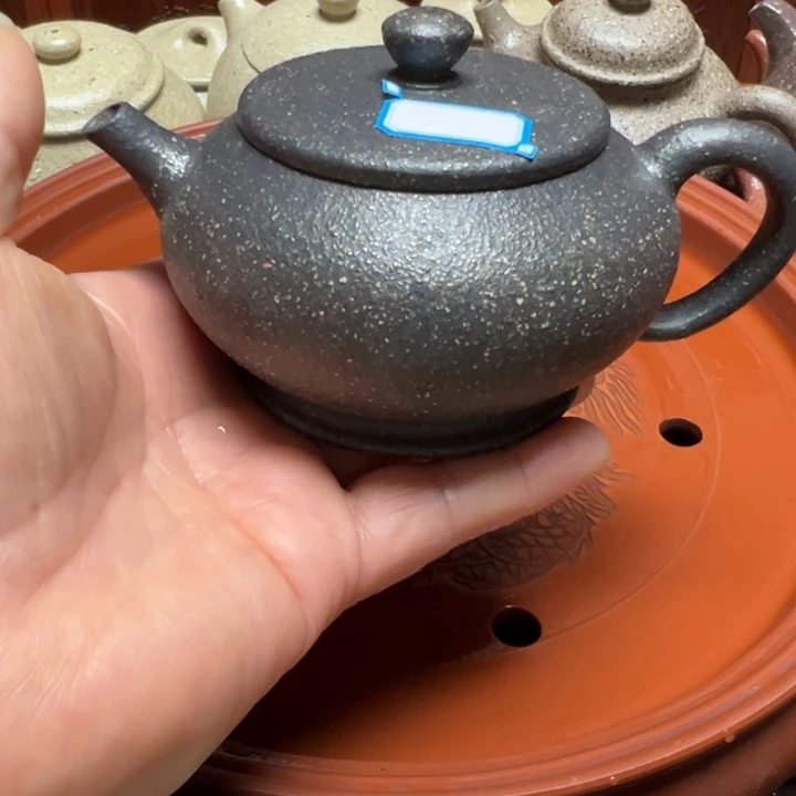 紫砂茶壶宜兴原矿鲨皮青