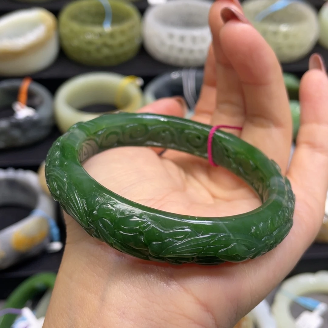 和田玉手镯未镶嵌90