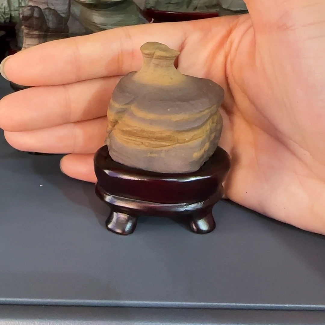 石头垚*?小摆件松花石