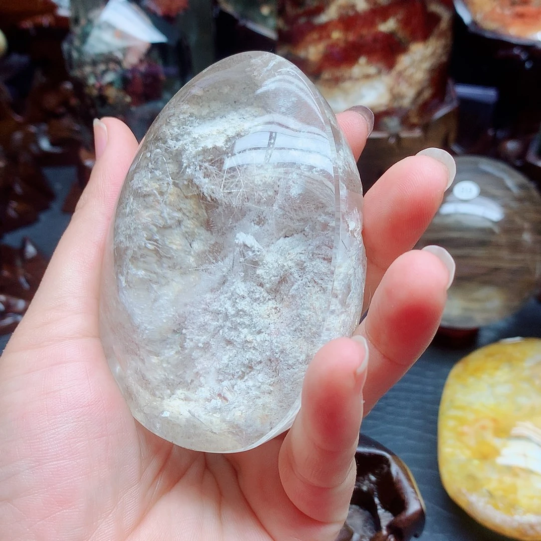 渡***心水晶未镶嵌珠宝半成品