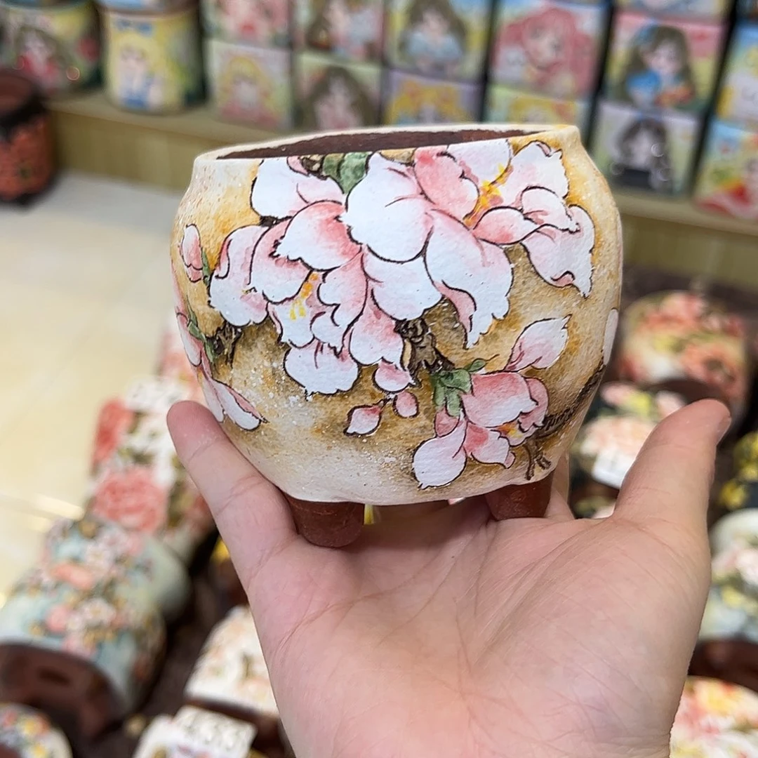 景德镇炫彩手绘口8高9.5