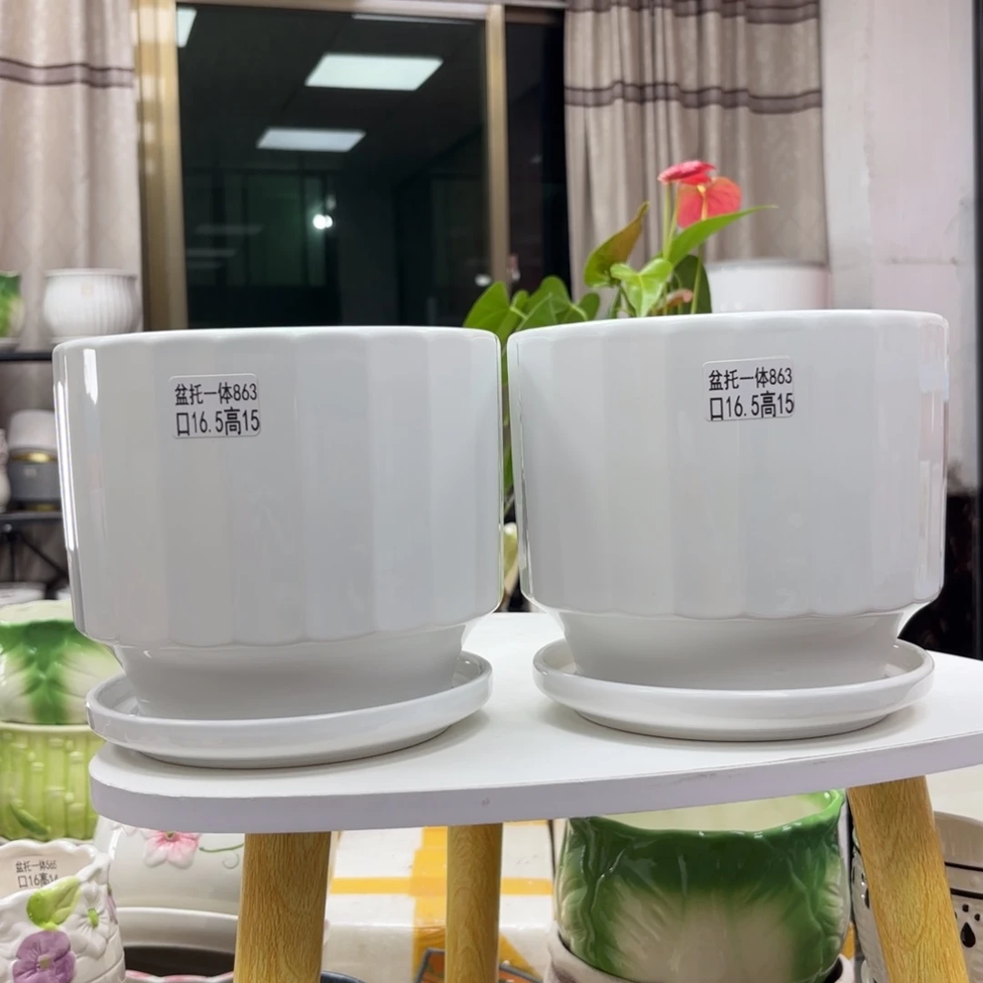 @夏西陶瓷花盆@@5863