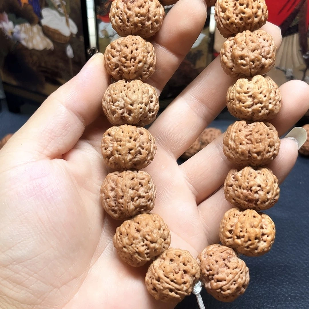 一***九金刚菩提手串五星头梅花型扇面
