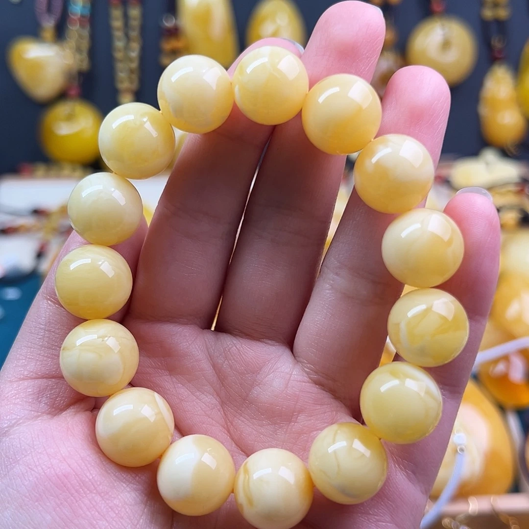 蜜蜡颈饰未镶嵌a**酸蜜蜡