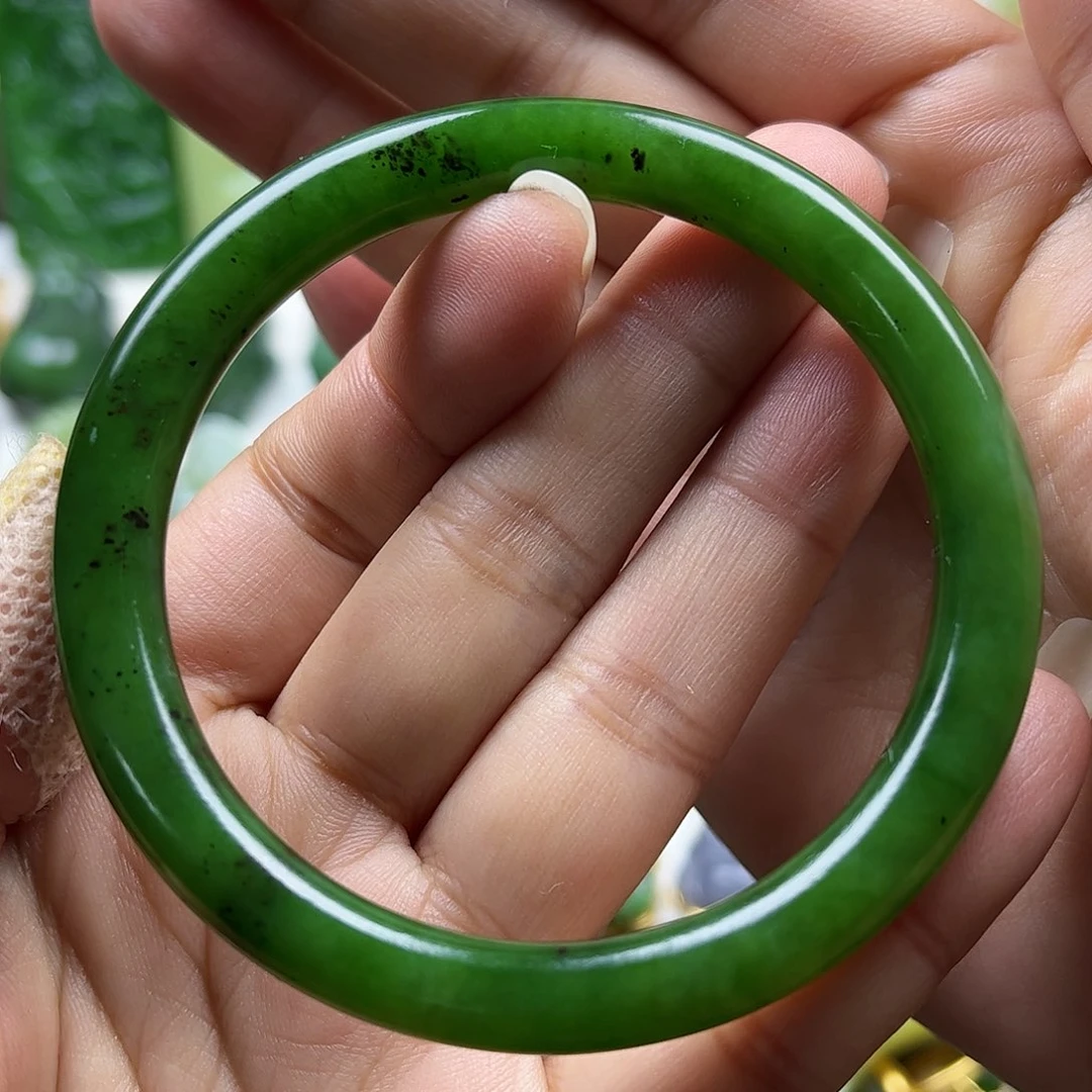 和田玉手镯58未镶嵌