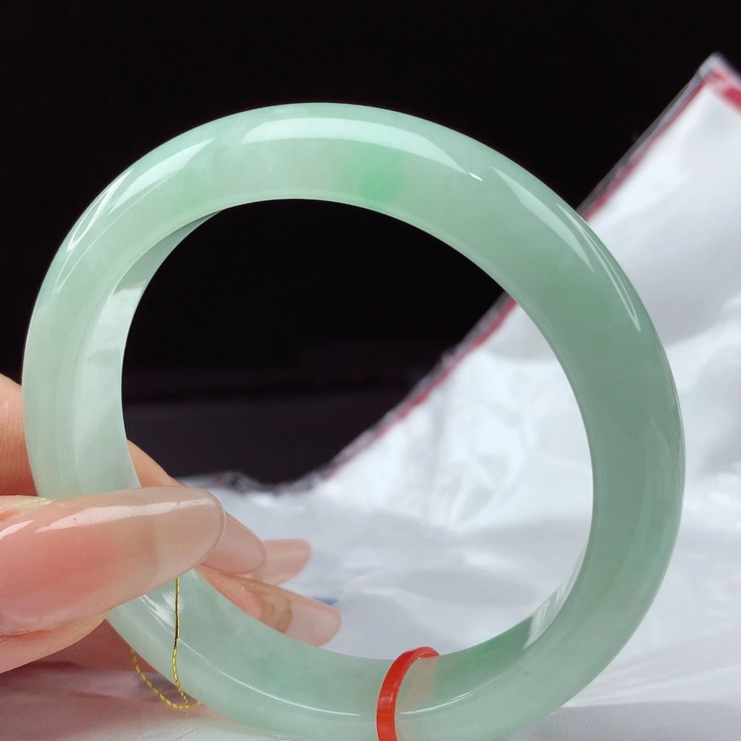 翡翠手镯未镶嵌蔡***菜54圈944