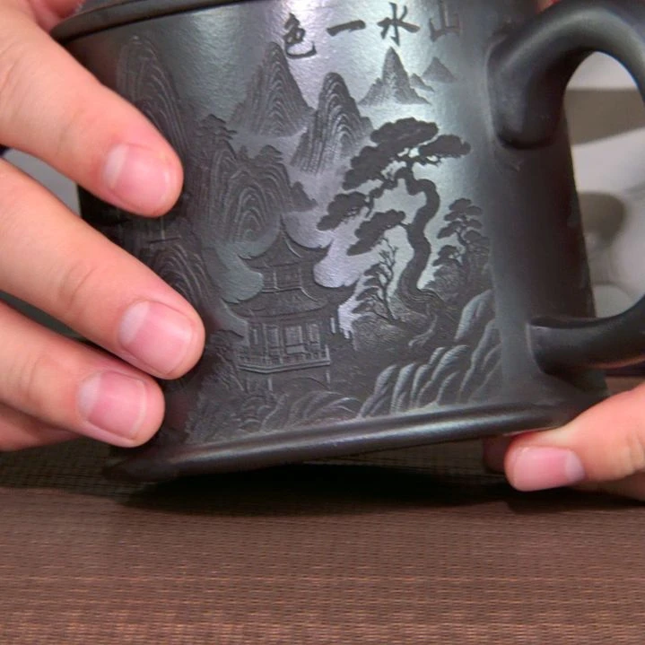 茶杯紫砂高货放漏