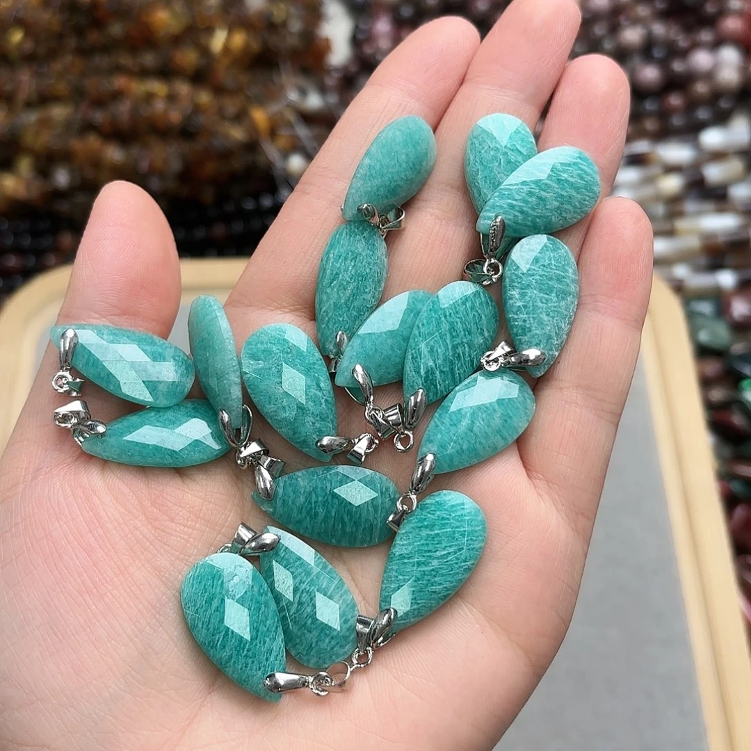 玛瑙/玉髓未镶嵌珠宝半成品14×24天河长水滴一颗9.9