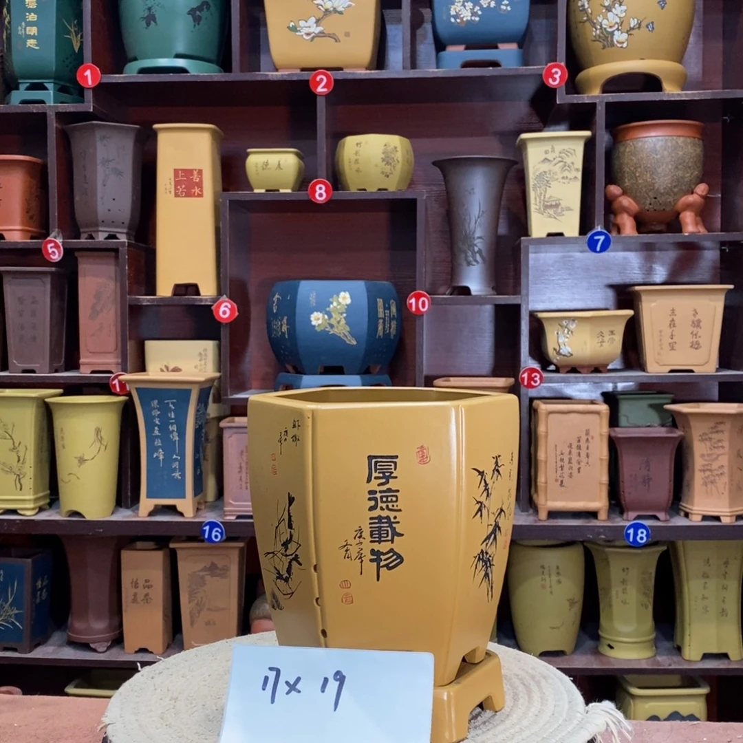 紫砂花盆紫砂花盆