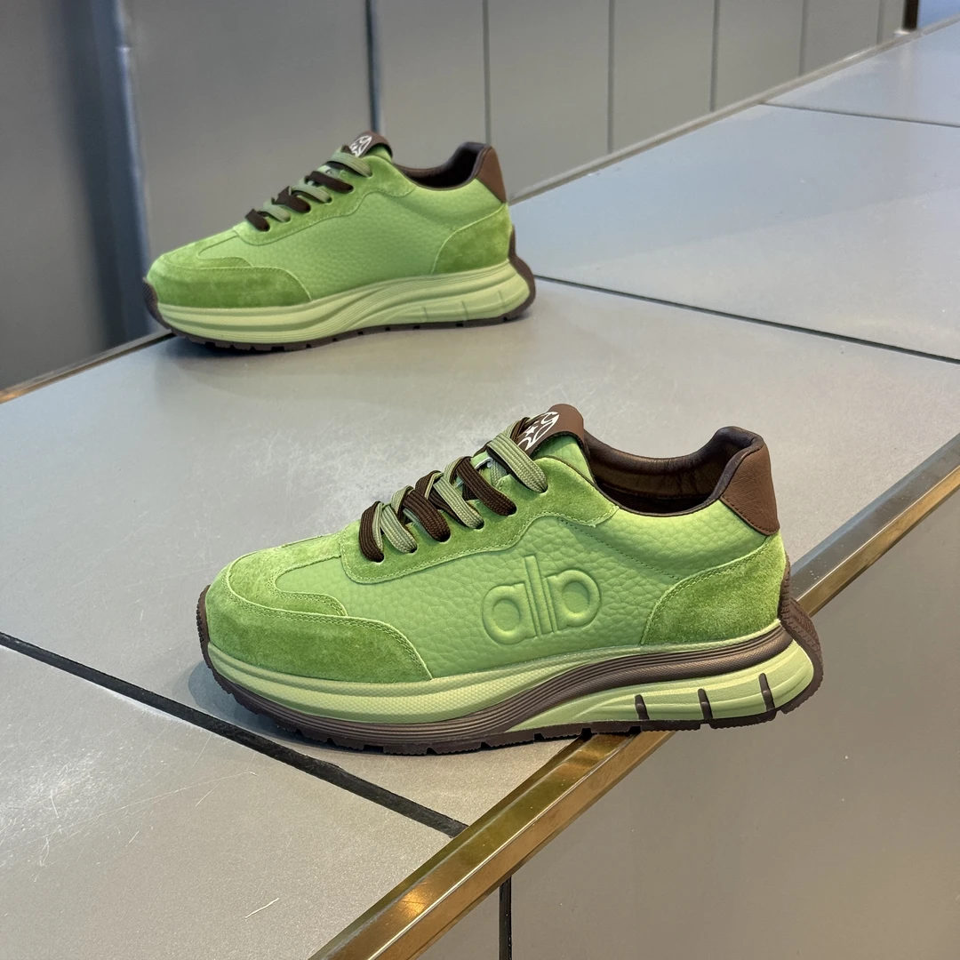 欧洲站男鞋2025新款厚底增高板鞋秋冬皮面百搭运动休闲老爹鞋子男