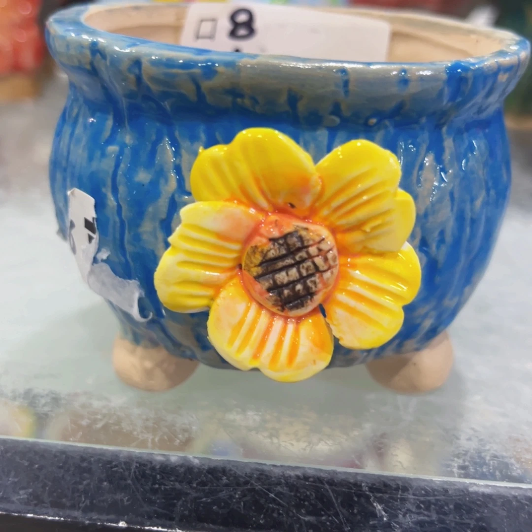 琉璃手工艺品多肉花盆陶瓷艺术品