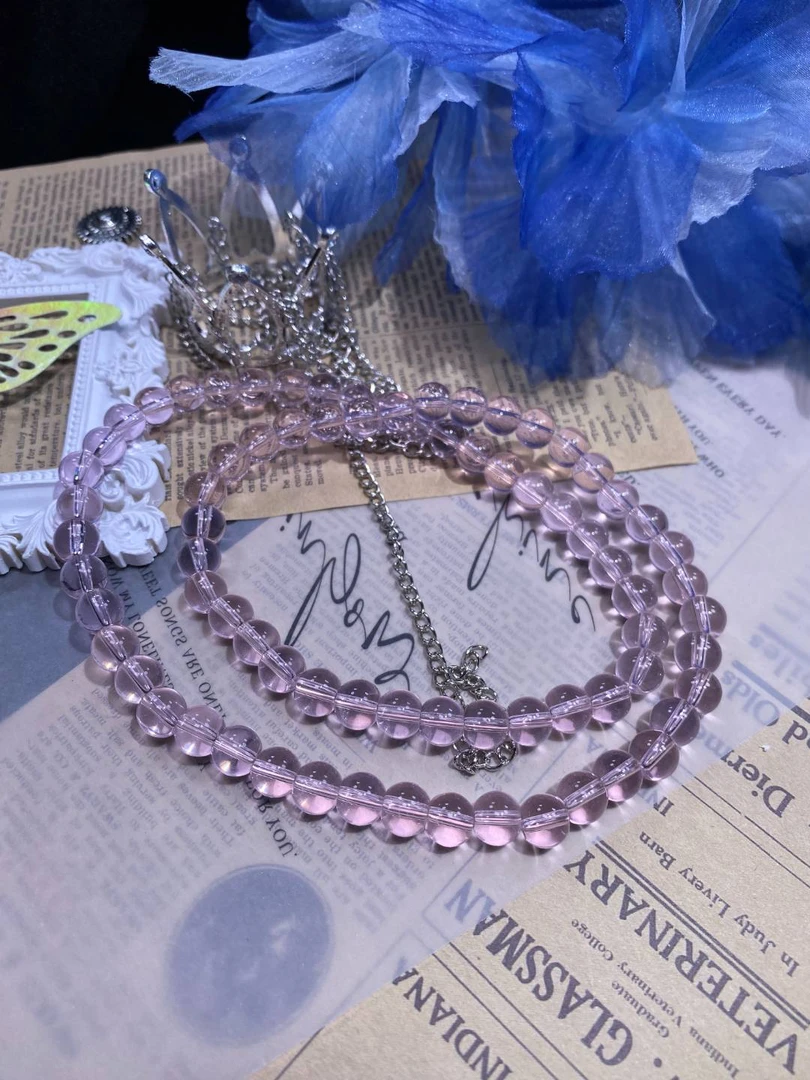 粉色8mm多圈手串发一条H60