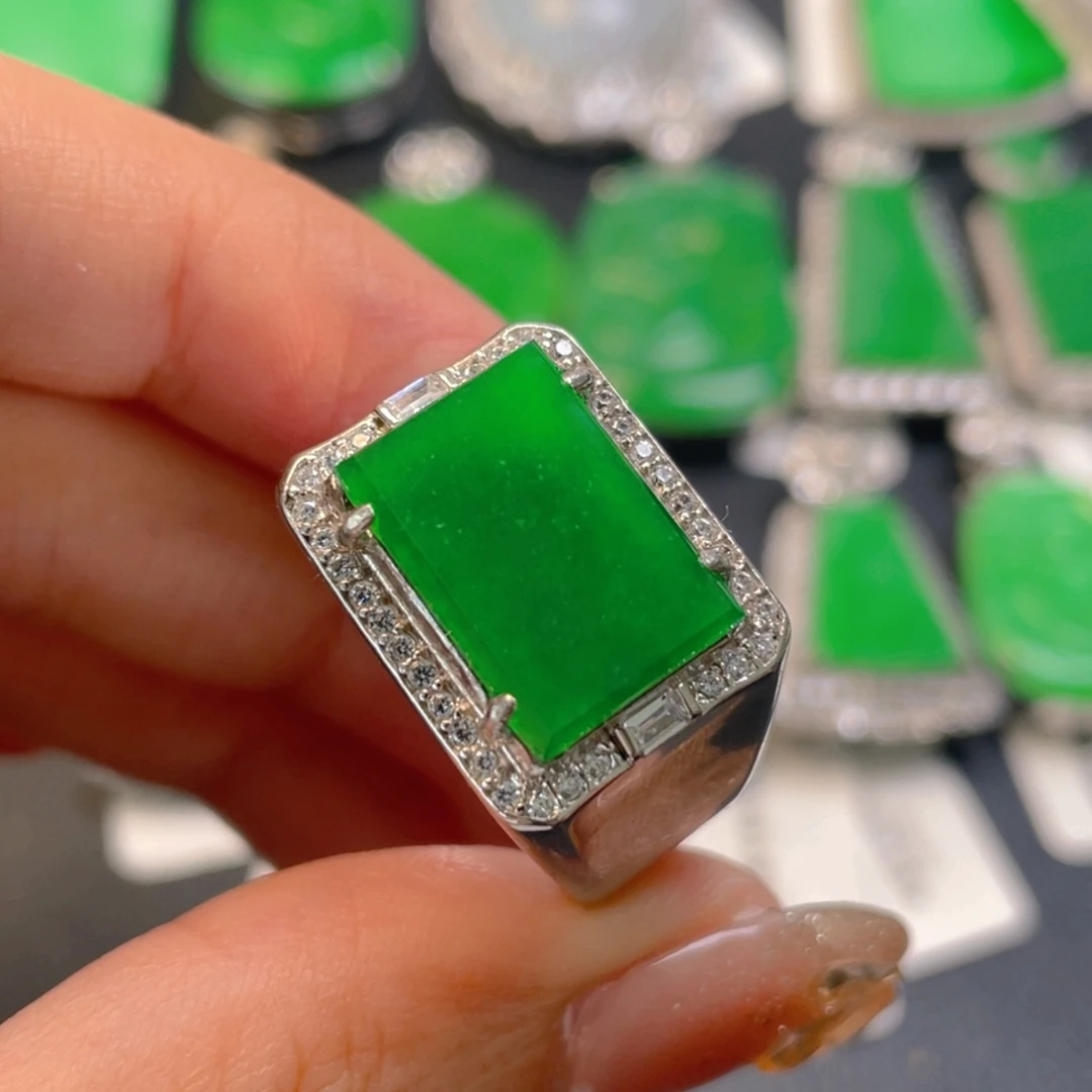 翡翠银S925镶嵌颈饰