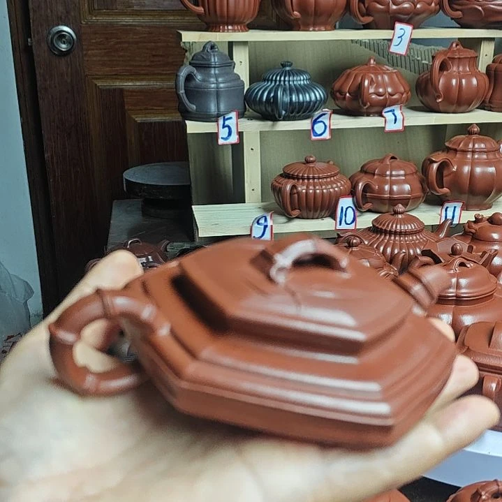 小***@宜兴紫砂壶筋纹器半手工制作赵庄朱泥容量一佰二十CC