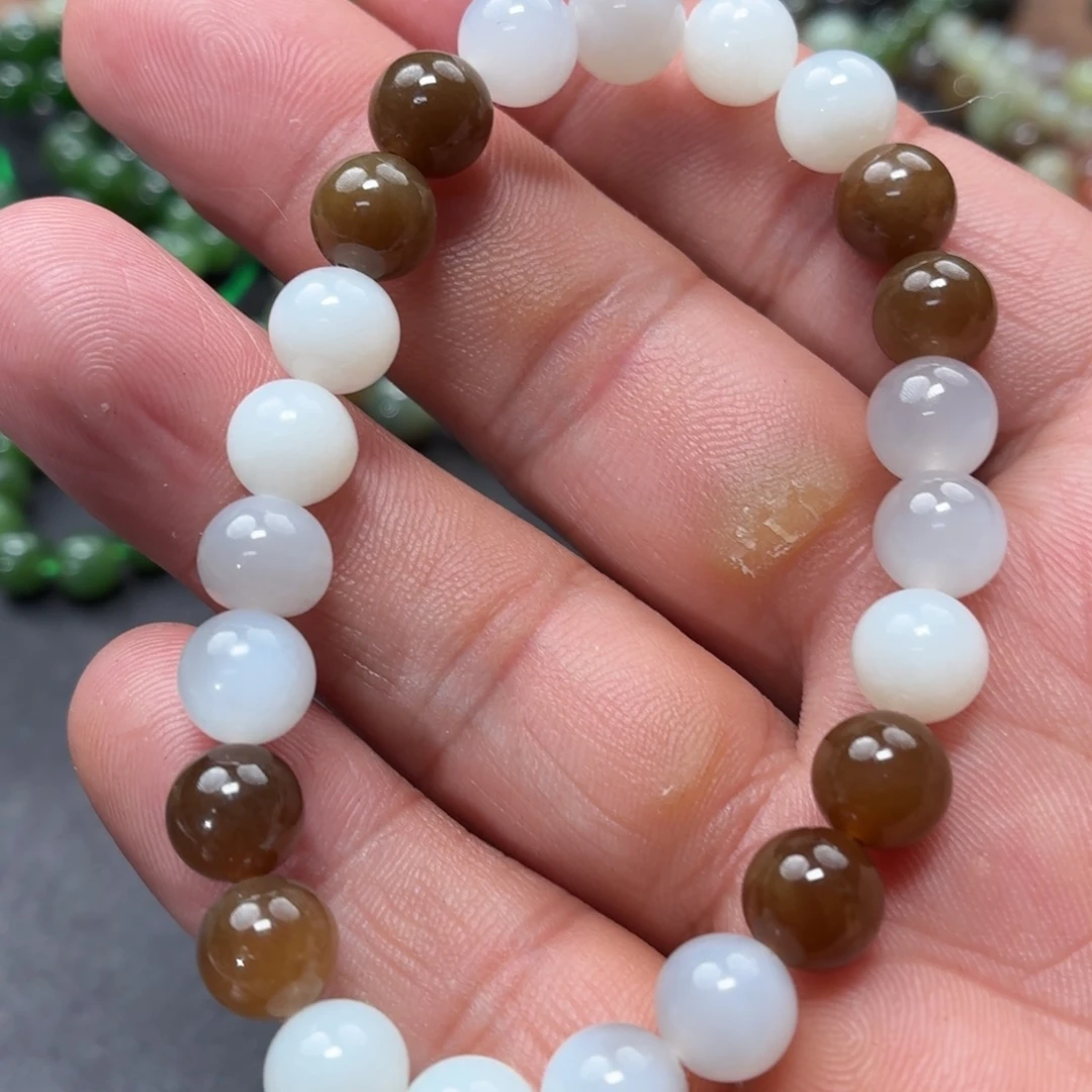 和田玉未镶嵌手链