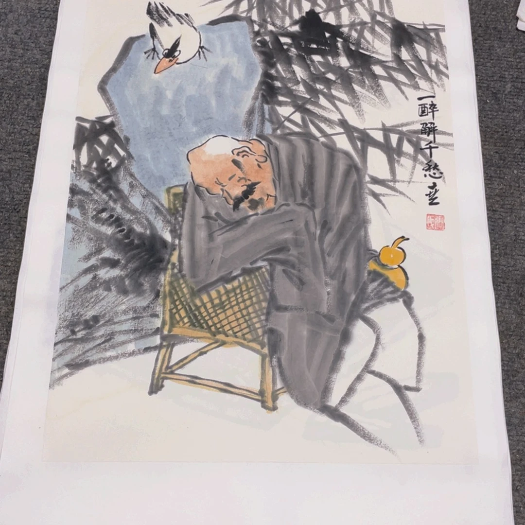 国画1.4平尺纯手绘国画作品