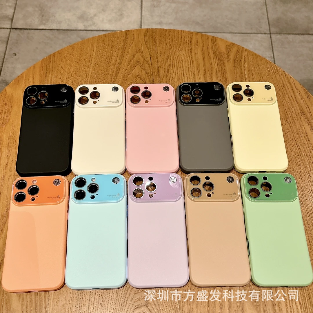 适用iPhone17promax手机壳液态硅胶大视窗香薰秒变苹果17保护套软