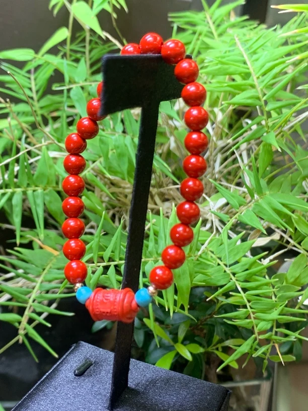 含辰砂工艺品古风朱砂手串女原矿高含量紫金砂手链（多样性发货）