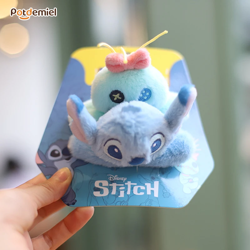 potdemiel蜂蜜罐正版迪士尼星际宝贝系列史迪仔小金奶萌鸭夹套装