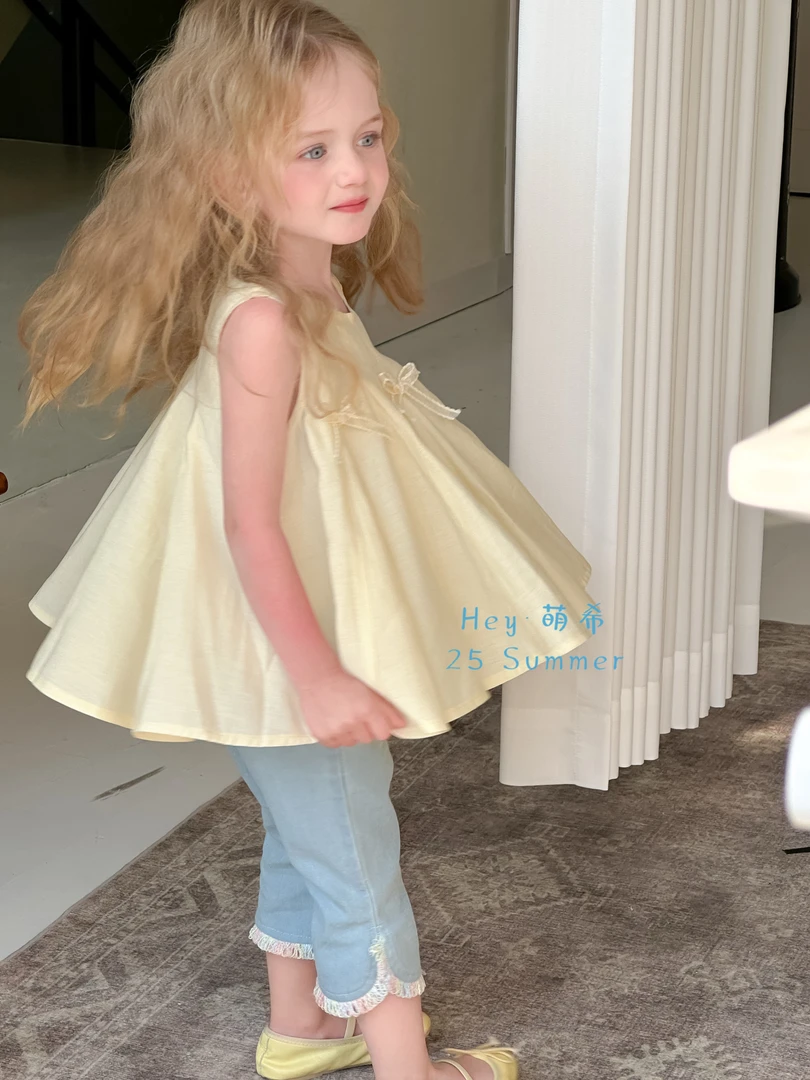 萌希·25夏~【温柔女孩】女童宝宝独特漂亮裙子吊带连衣裙HD473汉服