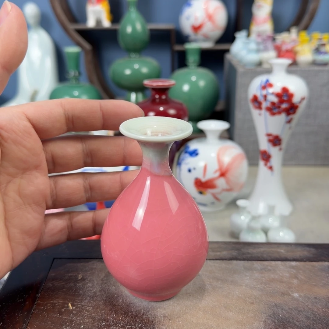 陶瓷手工小花器摆件