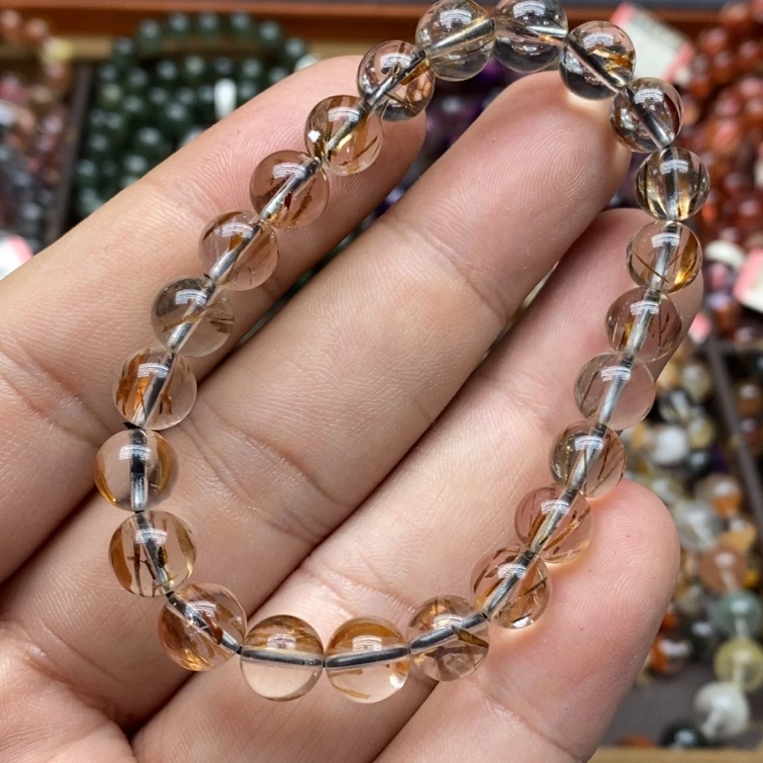 未镶嵌手链水晶8毫米