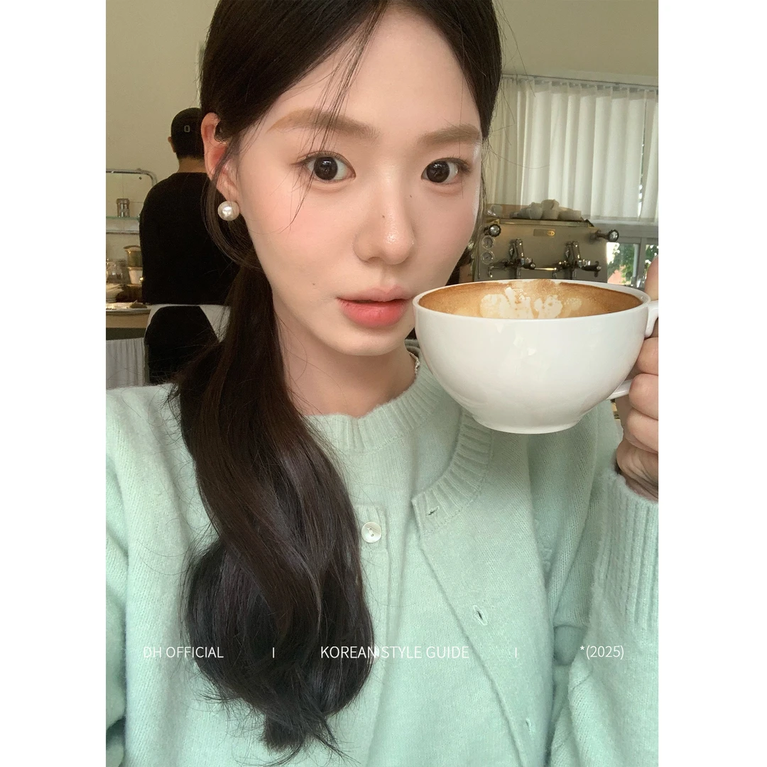 DH OFFICIAL大花【茉莉青提 woolly】韩系短袖上衣雏菊钩花针织开衫