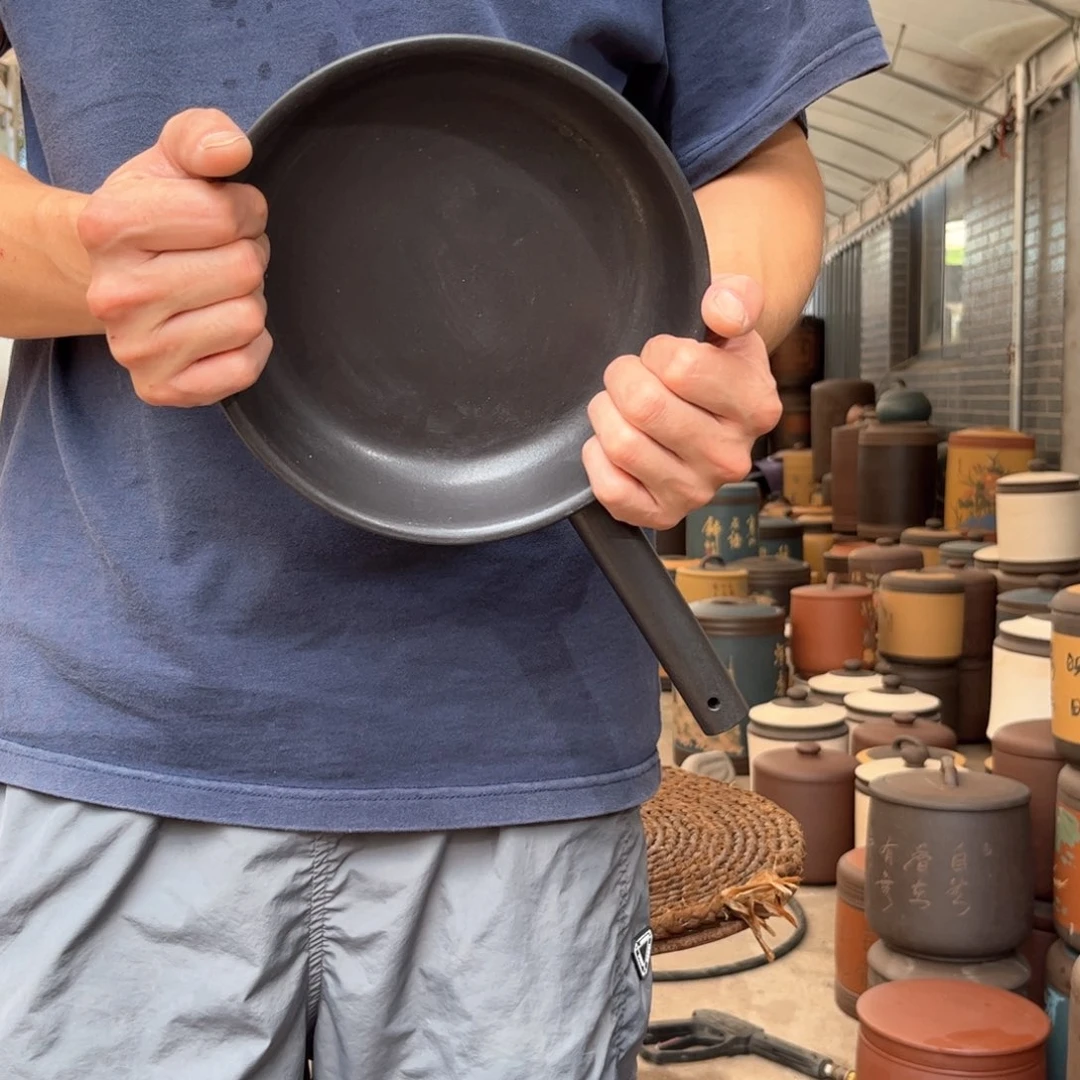 紫砂茶叶罐平底锅