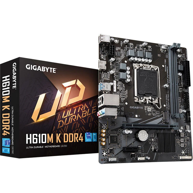 未拆封 Gigabyte/技嘉 全新技嘉h610M k主板支持12-14代cpuM2DDR4