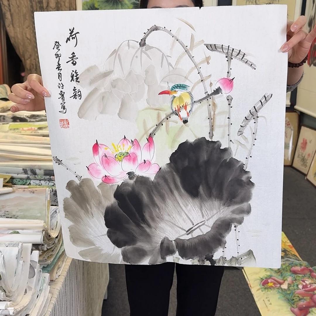 纯手绘国画作品好看