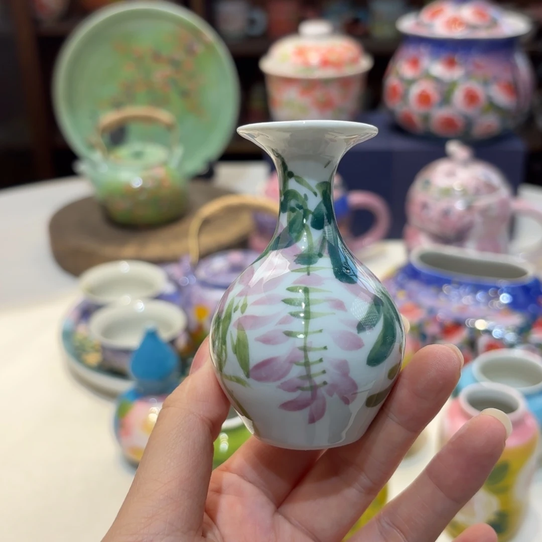 景德镇手绘高温釉下彩陶瓷茶具