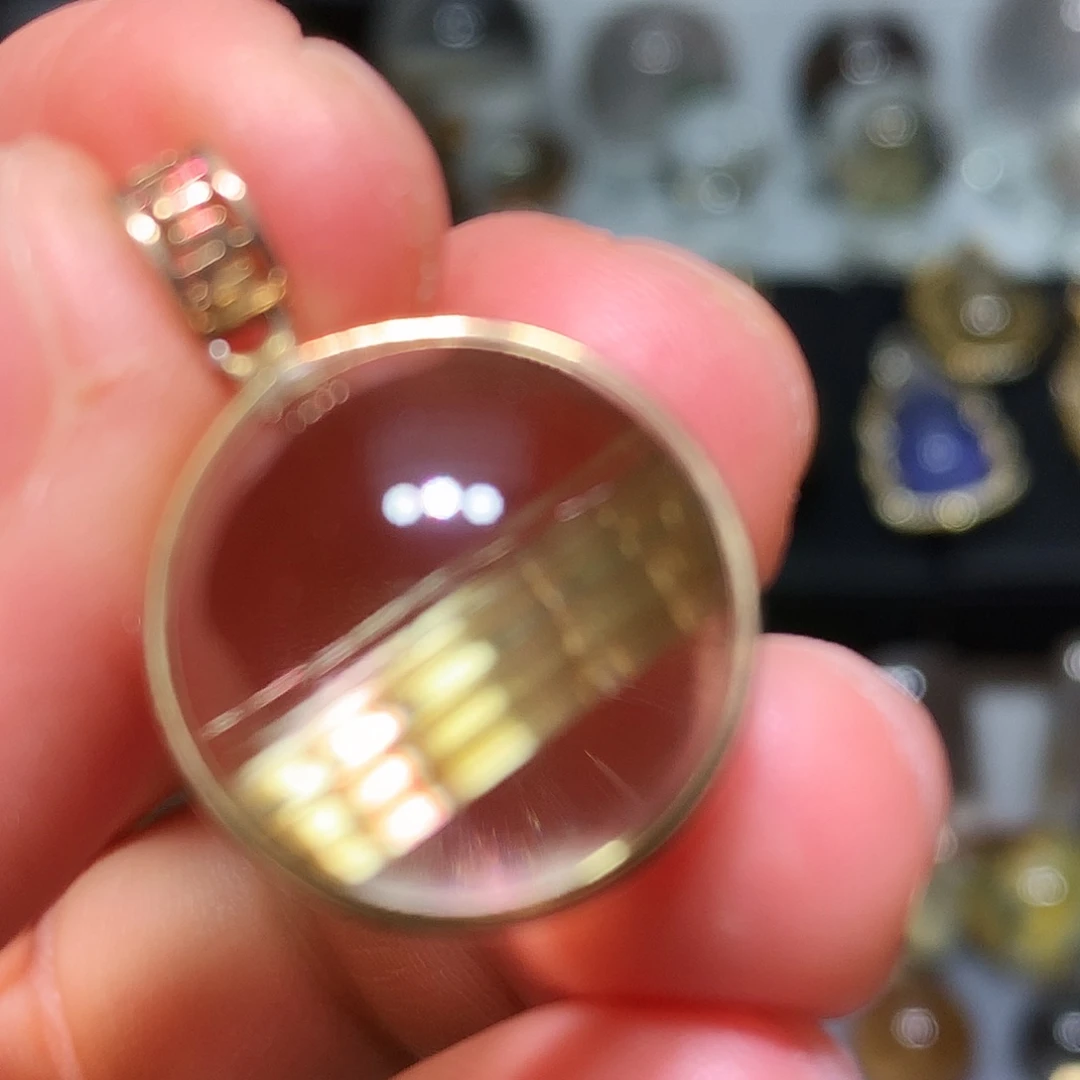 珠宝半成品水晶银S925镀金镶嵌定制款