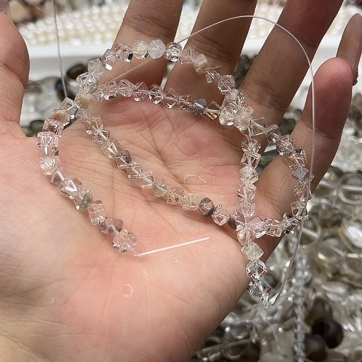 玛瑙/玉髓未镶嵌珠宝半成品甜*果水晶打包25