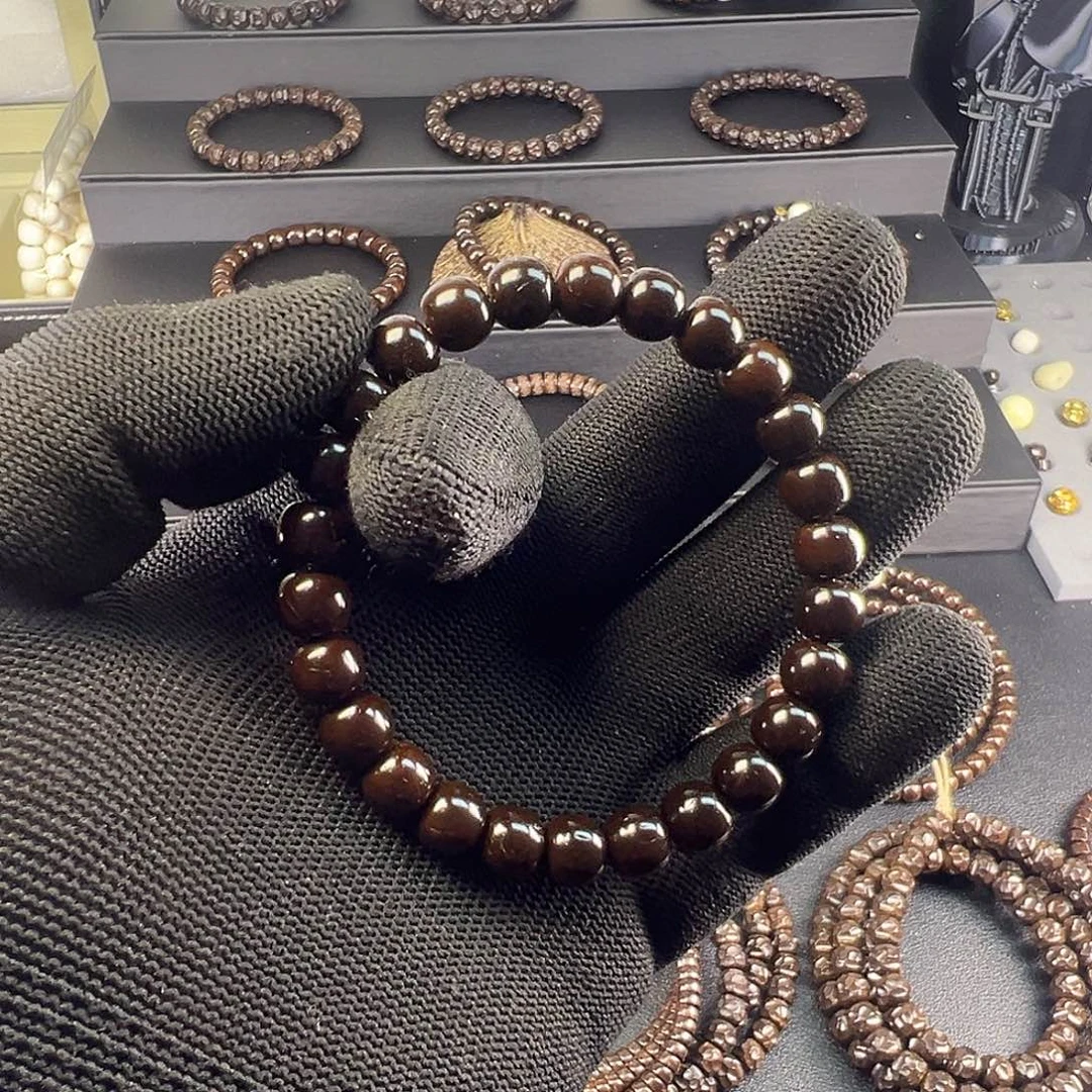 特***宾椰蒂手串原生态椰蒂直切98标准