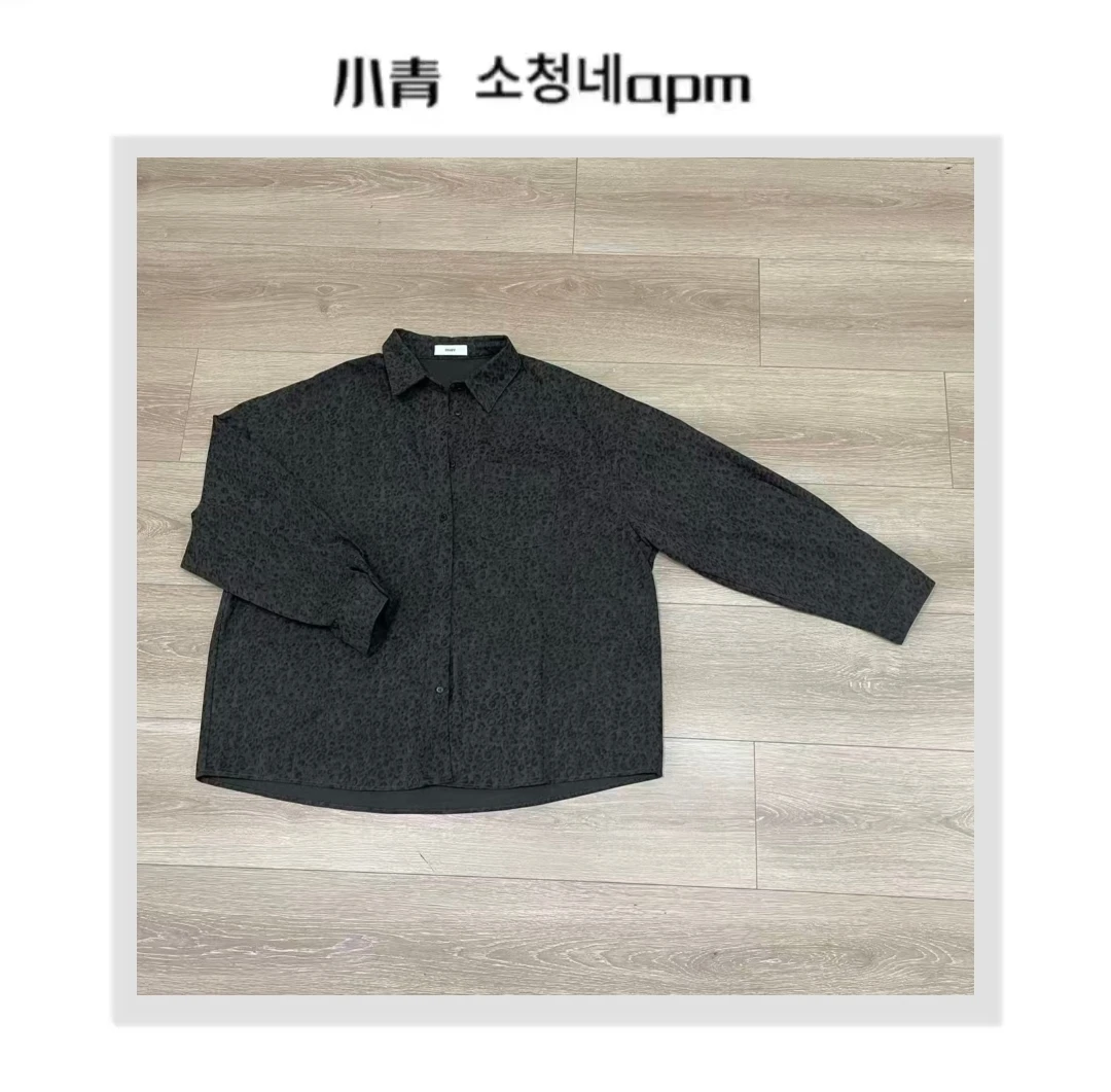 韩国东大门 MURR/胸前口袋豹纹外套