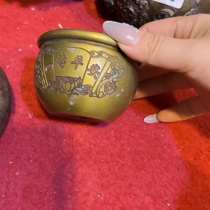 黄铜摆件，文房工艺品摆件